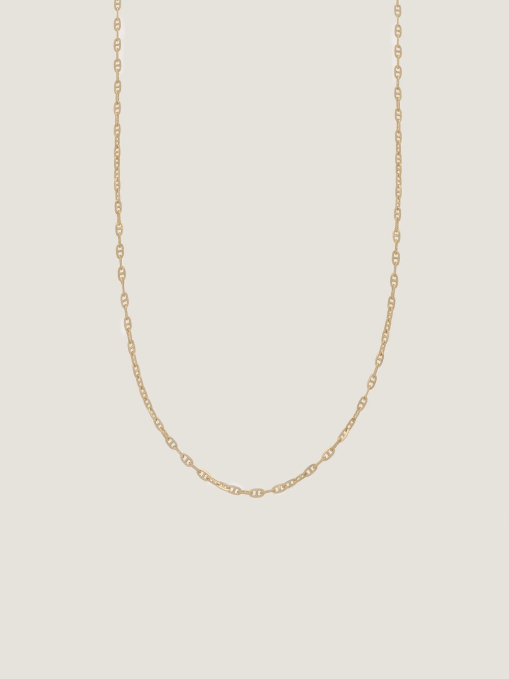 Kinn Micro Mariner 16” 14K Gold Chain Necklace